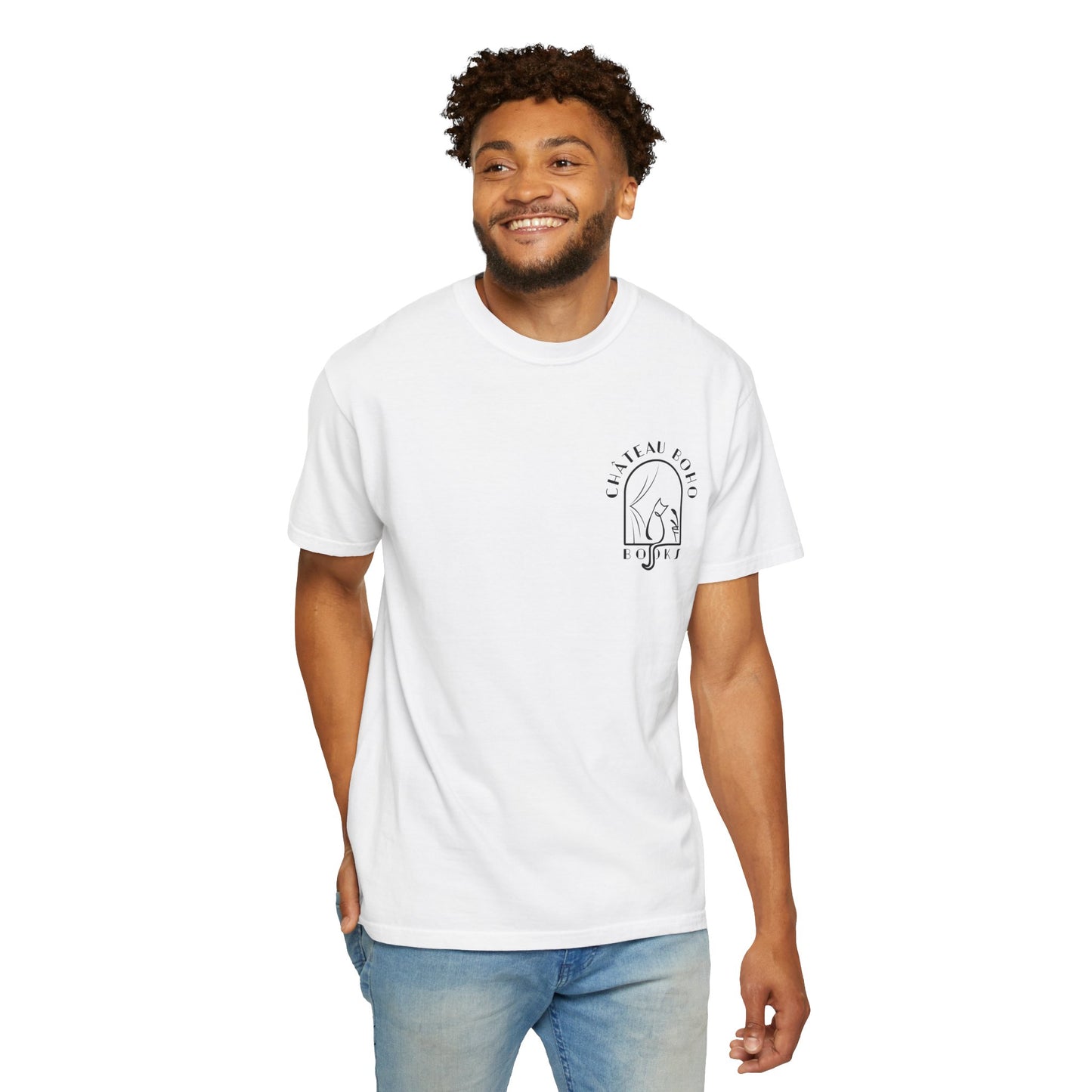 Château Boho Books Unisex Garment-Dyed T-shirt