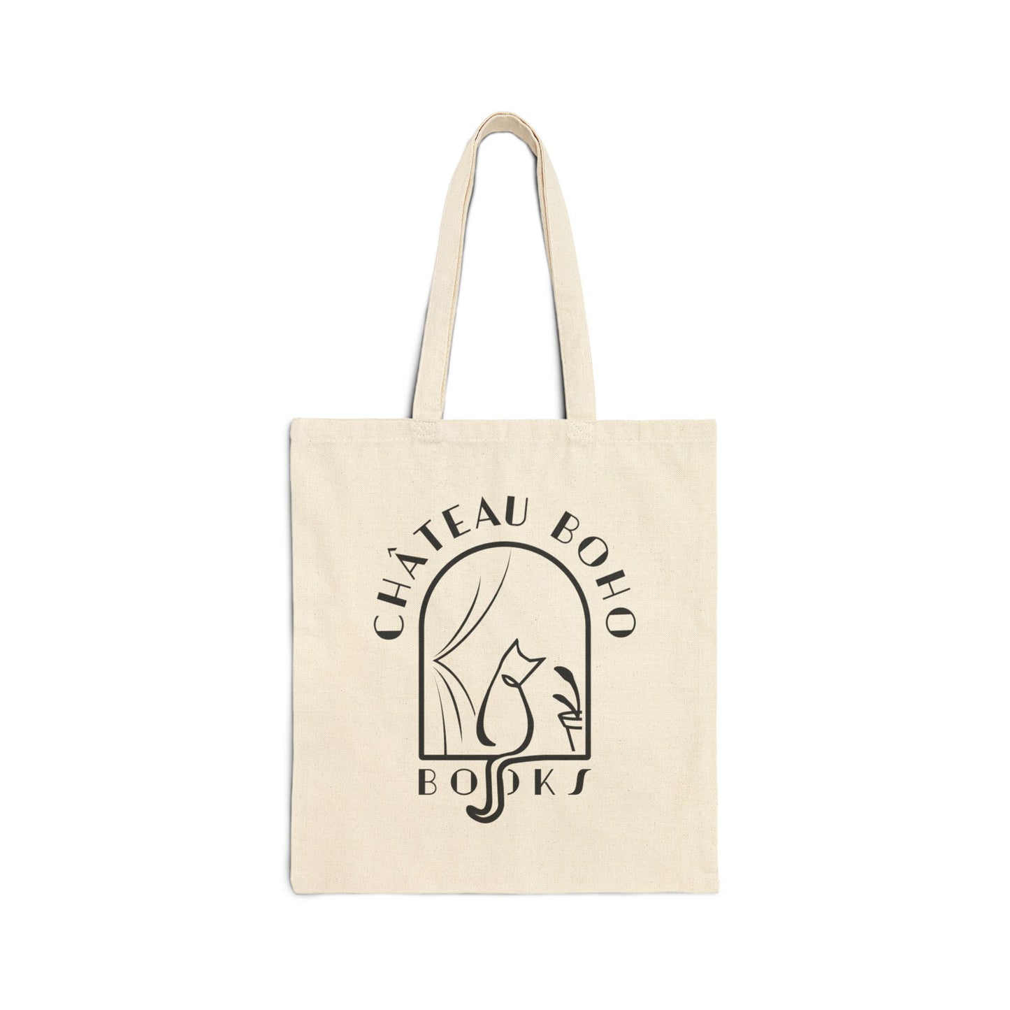 Château Boho Books Cotton Canvas Tote Bag