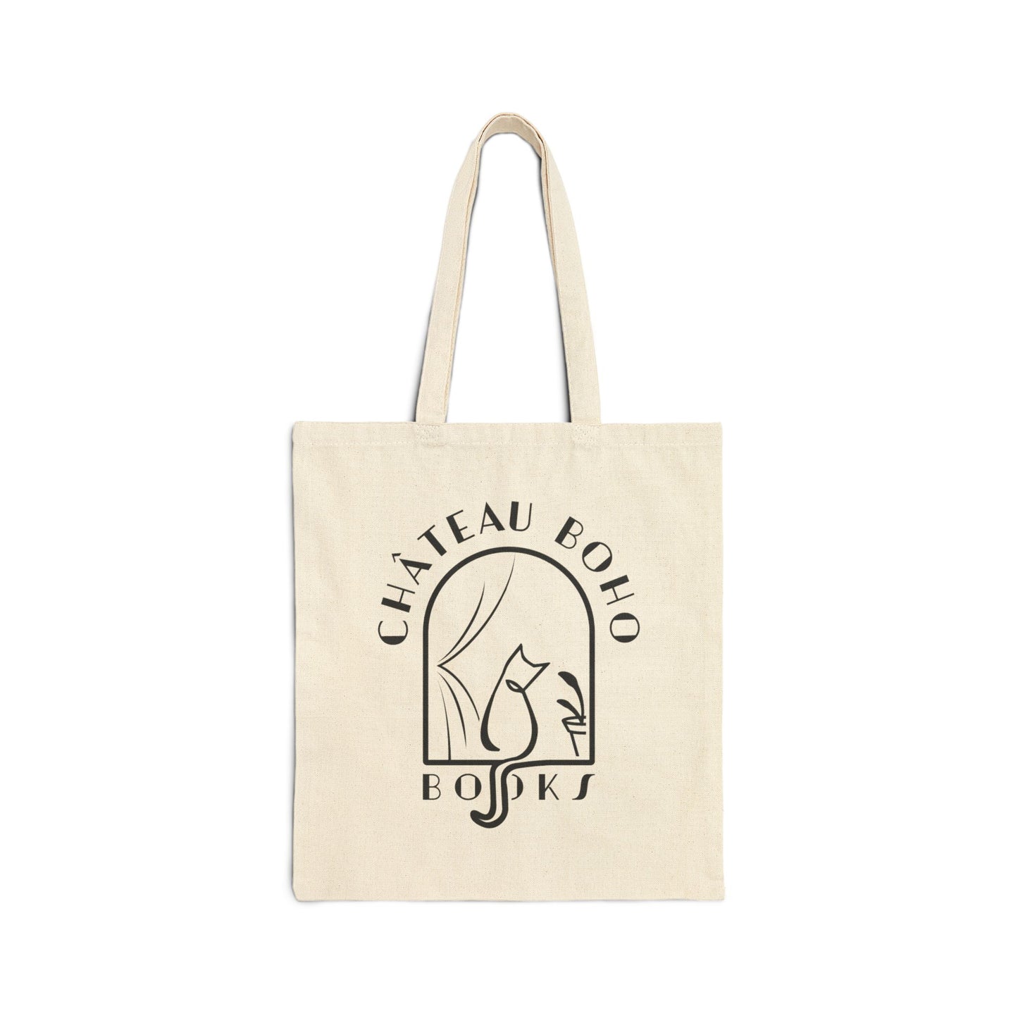 Château Boho Books Cotton Canvas Tote Bag