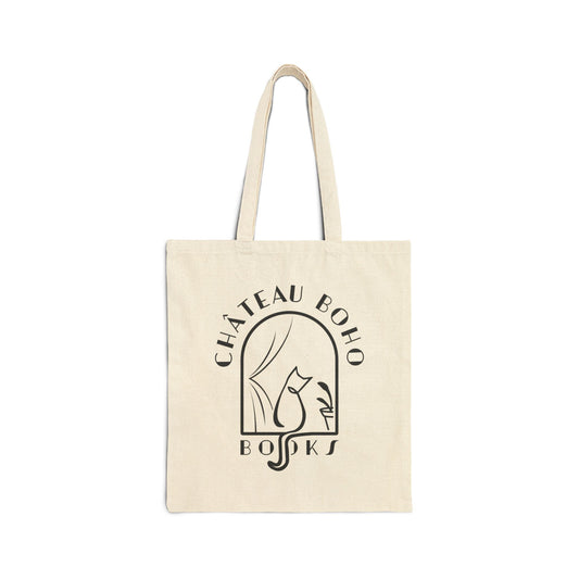 Château Boho Books Cotton Canvas Tote Bag